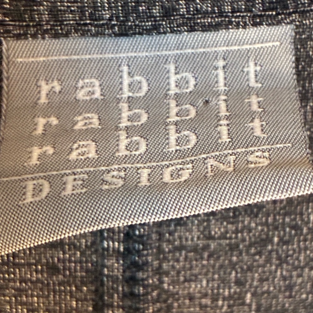 Rabbit Rabbit Rabbit Charcoal Gray Design Long Cardigan - Picture 3 of 9